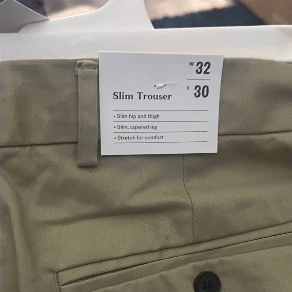 Slim Tapered Khaki Chinos